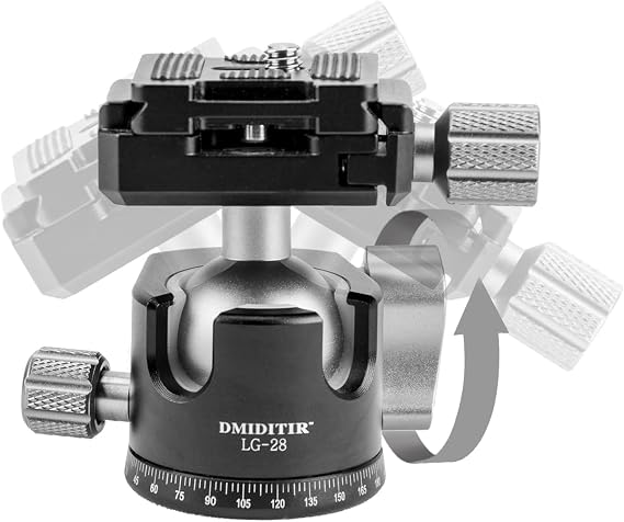 28mm Tripod Ball Head, Aluminum Alloy Panoramic Head