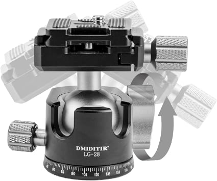 28mm Tripod Ball Head, Aluminum Alloy Panoramic Head