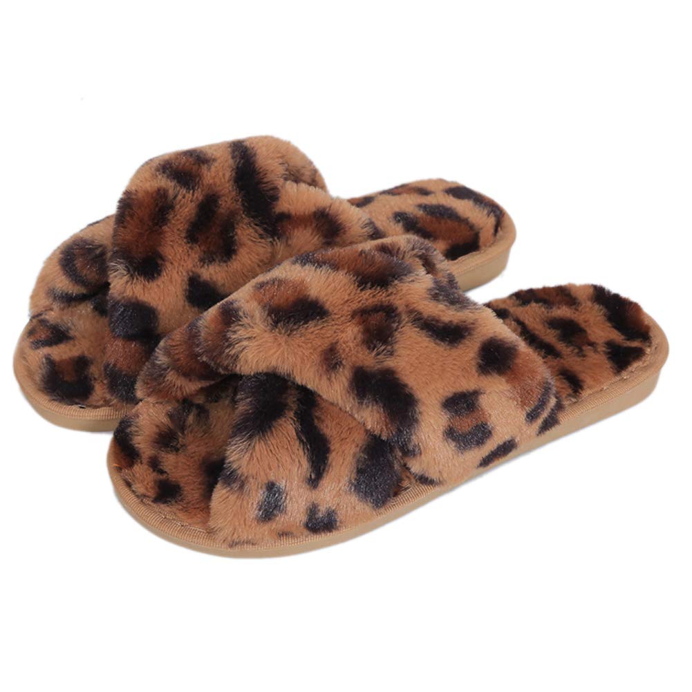 Fadezar Pantofole Peluche Donna Ciabatte da Casa Comode Invernali Moda Scarpe Sandali Slippers