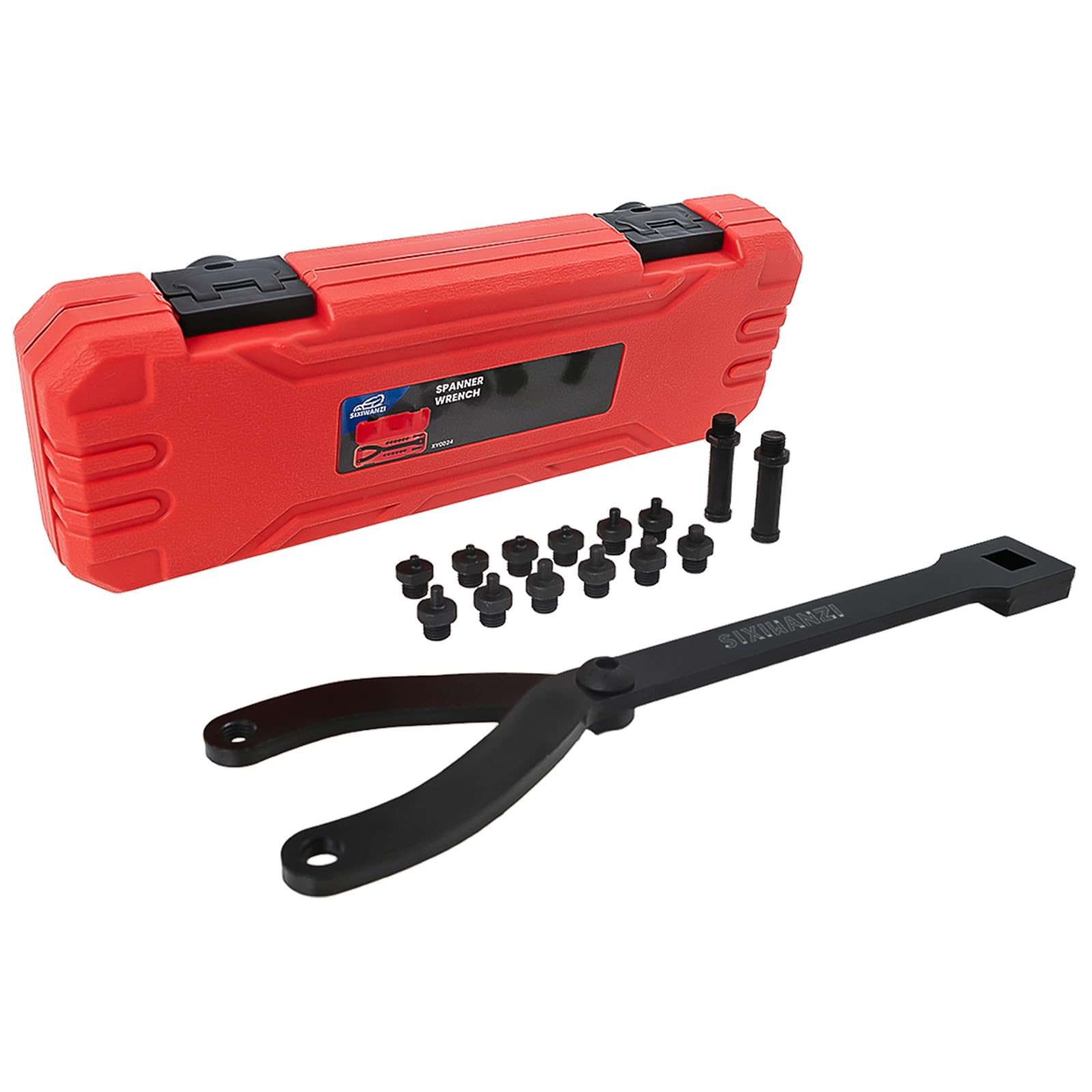 SIXIWANZI Adjustable Spanner Wrench Set, 15PCS Variable Pin Spanner Wrench for Cars, Motorcycles