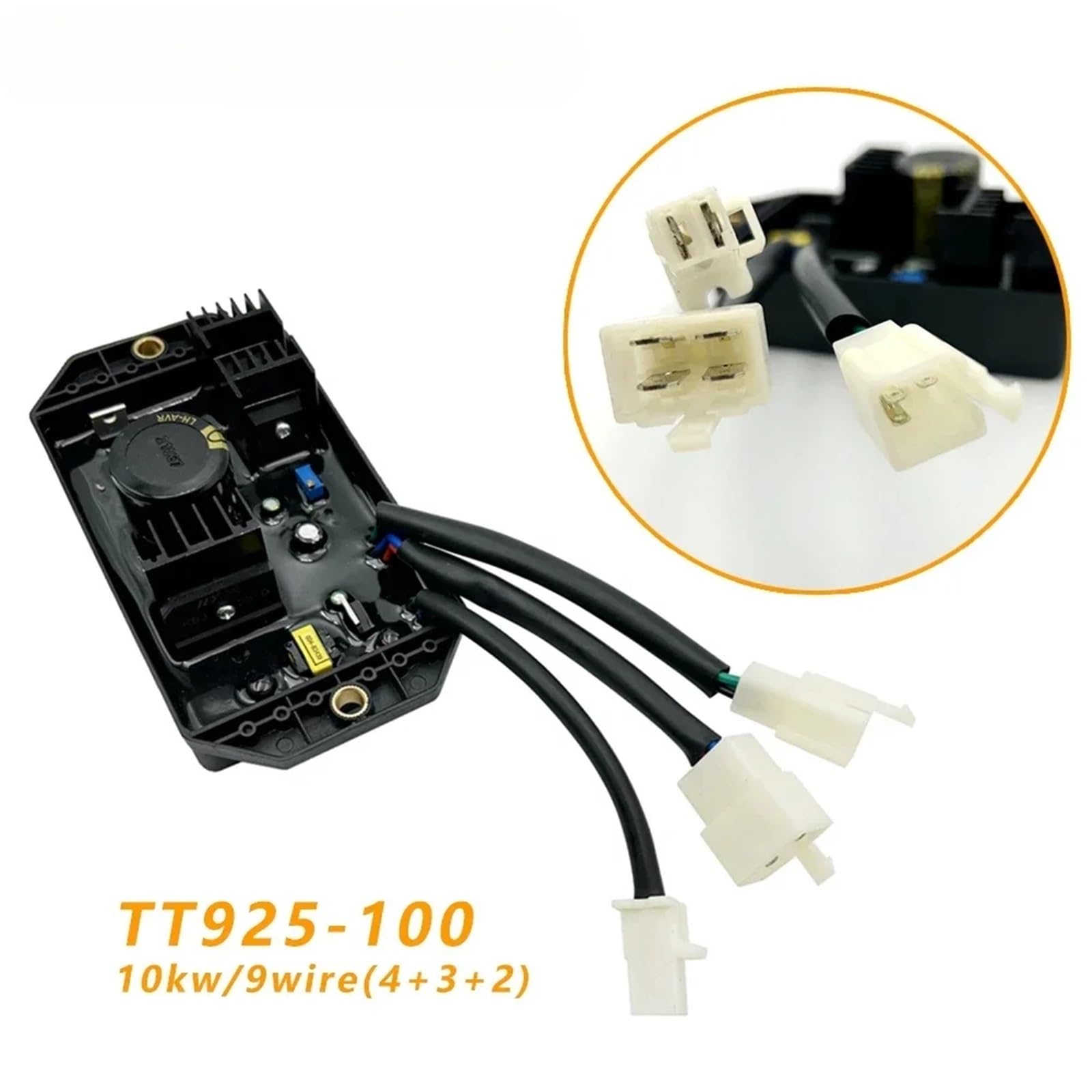 1 generador AVR TT93-7 TT91-7 TT925-100, regulador de voltaje automático monofásico/trifásico, grupo electrógeno diésel/gasolina de 8-15 kW.(TT925-100 equipower)