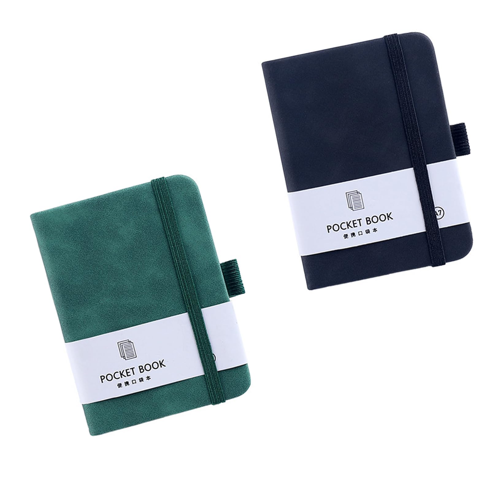 Yeenano Pocket Notebook,2 Pcs Portable A7 Notebook Small Notebooks Pocket Size Mini Small Notepad Journal Diary for Travel Notebooks Writing for Office School Stationery Supplies Writing Memos