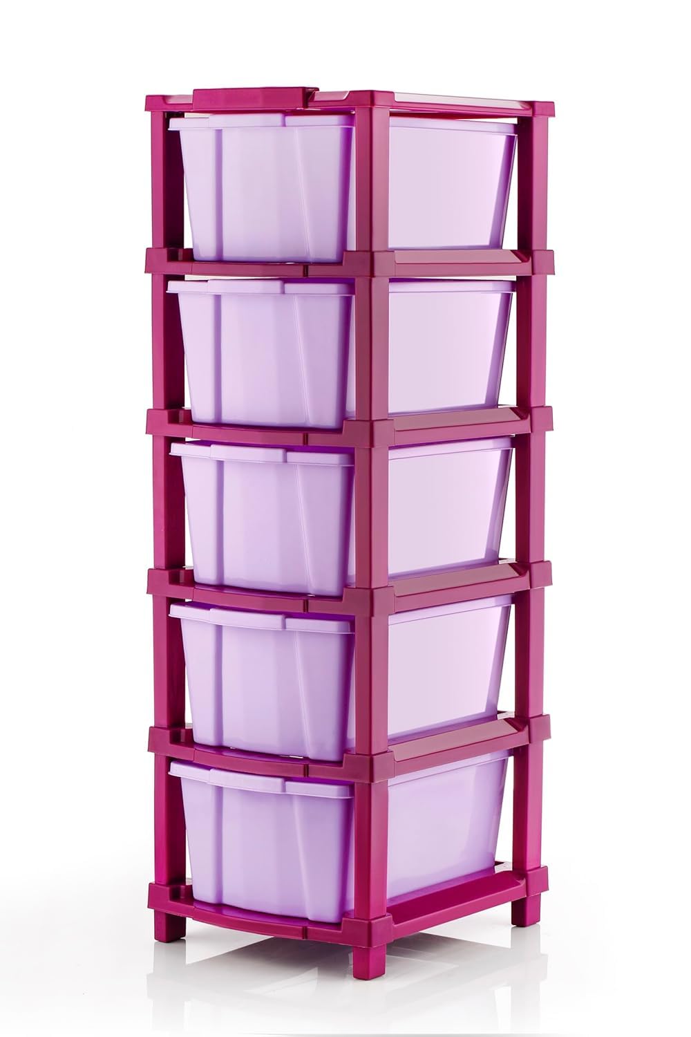 GISELE Plastic Drawer Organizer Self Standard Rectangular Multi Purpose Modular Drawer System Large Chest of Drawer Organizer for Home Office,Product Dimension When assembeled (5xl, Purple) (B0D987Y3NX) Amazon Price History, Amazon Price Tracker