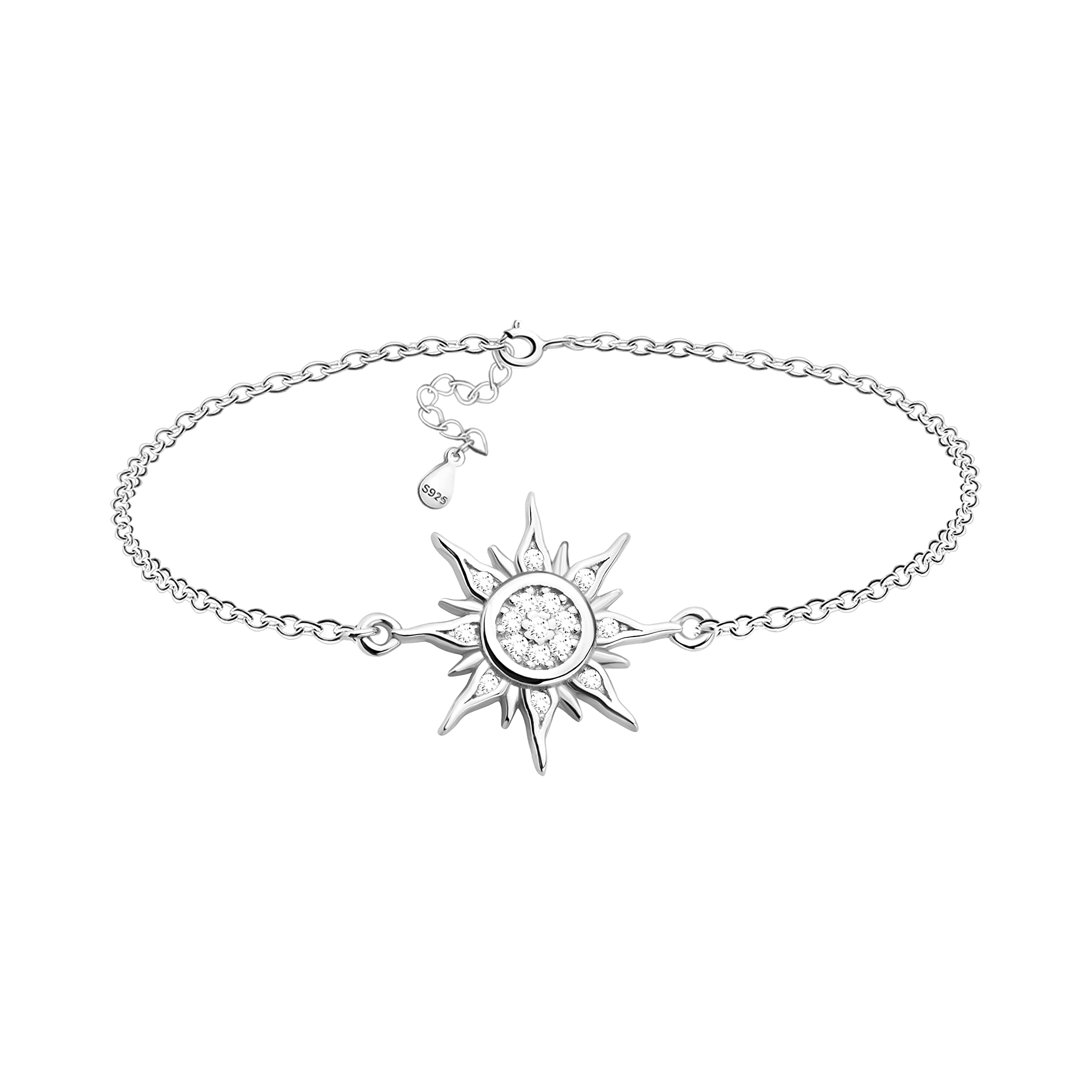 SOFIA MILANI - Bracciale da donna in argento 925 – con zirconi – ciondolo a forma di stella