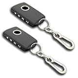 TANDRIVE Key Fob Cover Compatible with 2026 2025-2019 Mazda CX-5 CX-30 CX-50 CX70 CX90 3 6 CX-9 MX-5 Miata, Silicone, 4-Button, 2-Pack, Black and Black