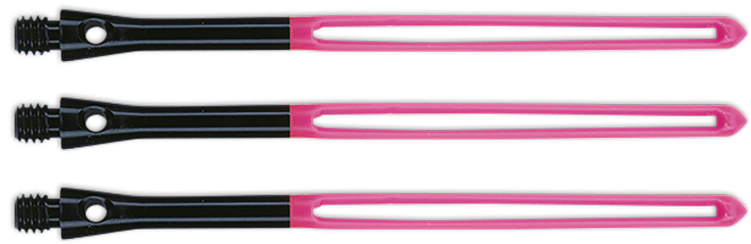Bully Darts Unicorn Slikstik Aluminium Dart Shafts - Side Loading Stems - Pink - Short