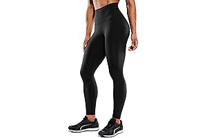 Women's Hugged Feeling Compression Leggings | 28 Inch Length - High Waist...