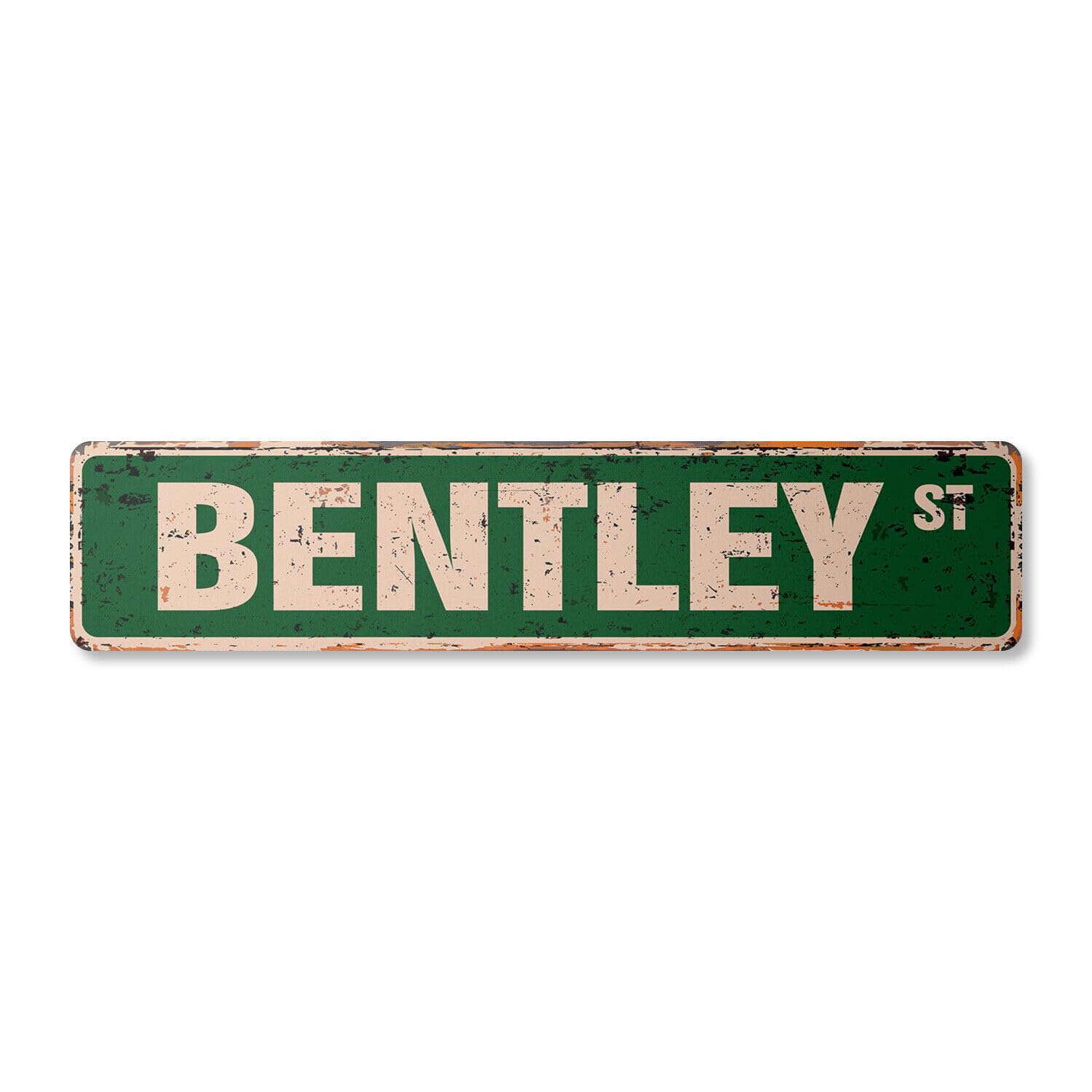 Yaasimoule Metal Bentley Vintage Street Sign Childrens Name Room Sign