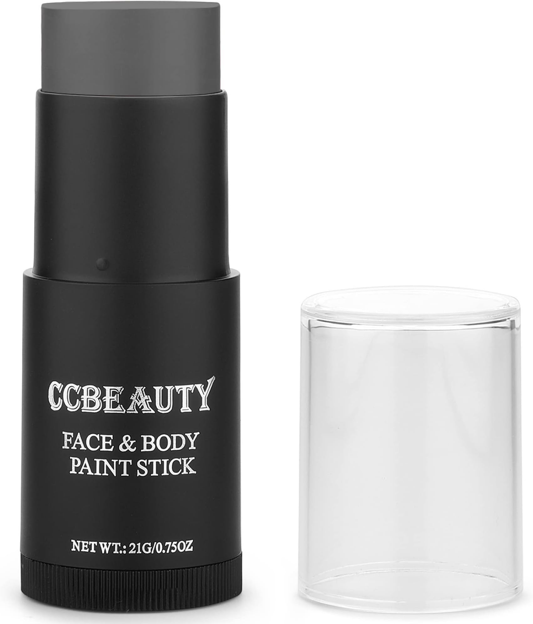 CCbeauty Dark Drey Face Paint Stick,Face Painting Kit,Non Toxic SFX Makeup For Grayscale Wolf Vampire Halloween Costume Cosplay,Oil Based Professional FX Body Paint,Full Coverage Painting Foundation