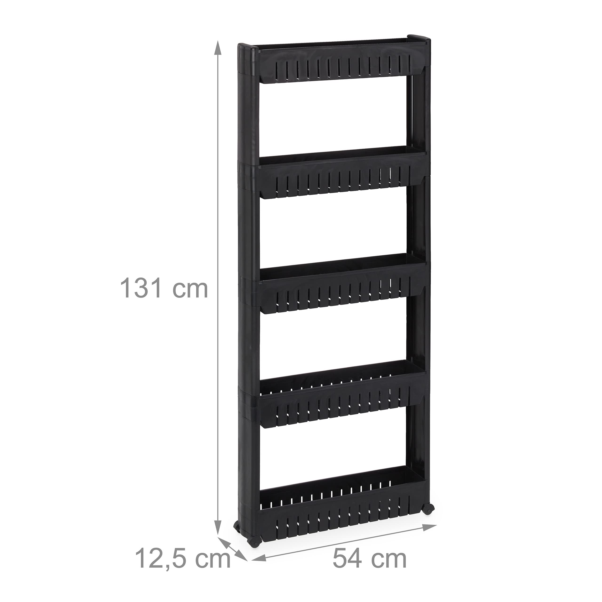 Étagère De Cuisine à Roulettes 3 Niveaux - Etagère salle de bain