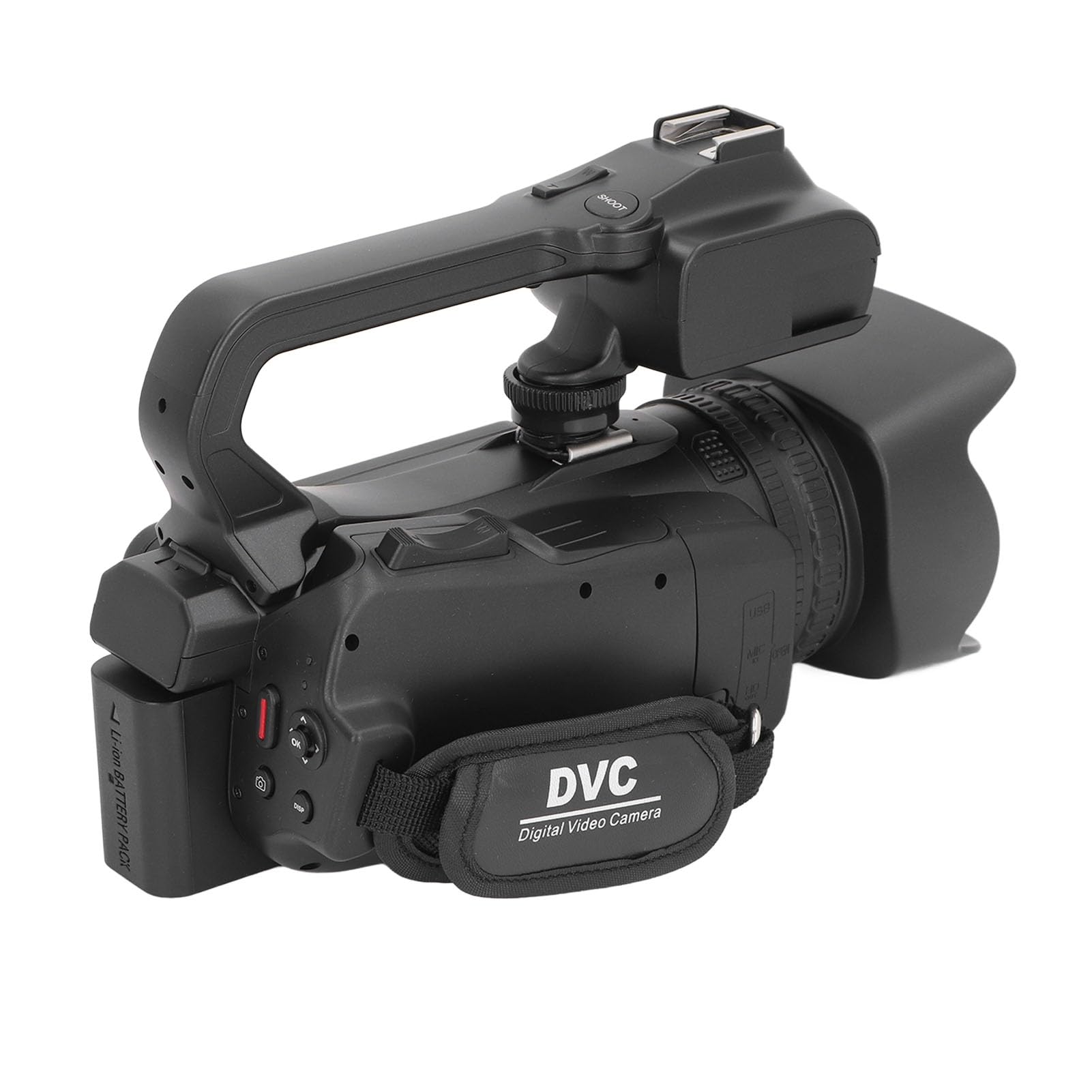 Dpofirs Videocamera 4K UHD, Videocamera WiFi 64MP con Zoom Digitale 18X con Touch Screen da 4 Pollici, Videocamera per Portatile NightVision con Luce di Riempimento Webcam per