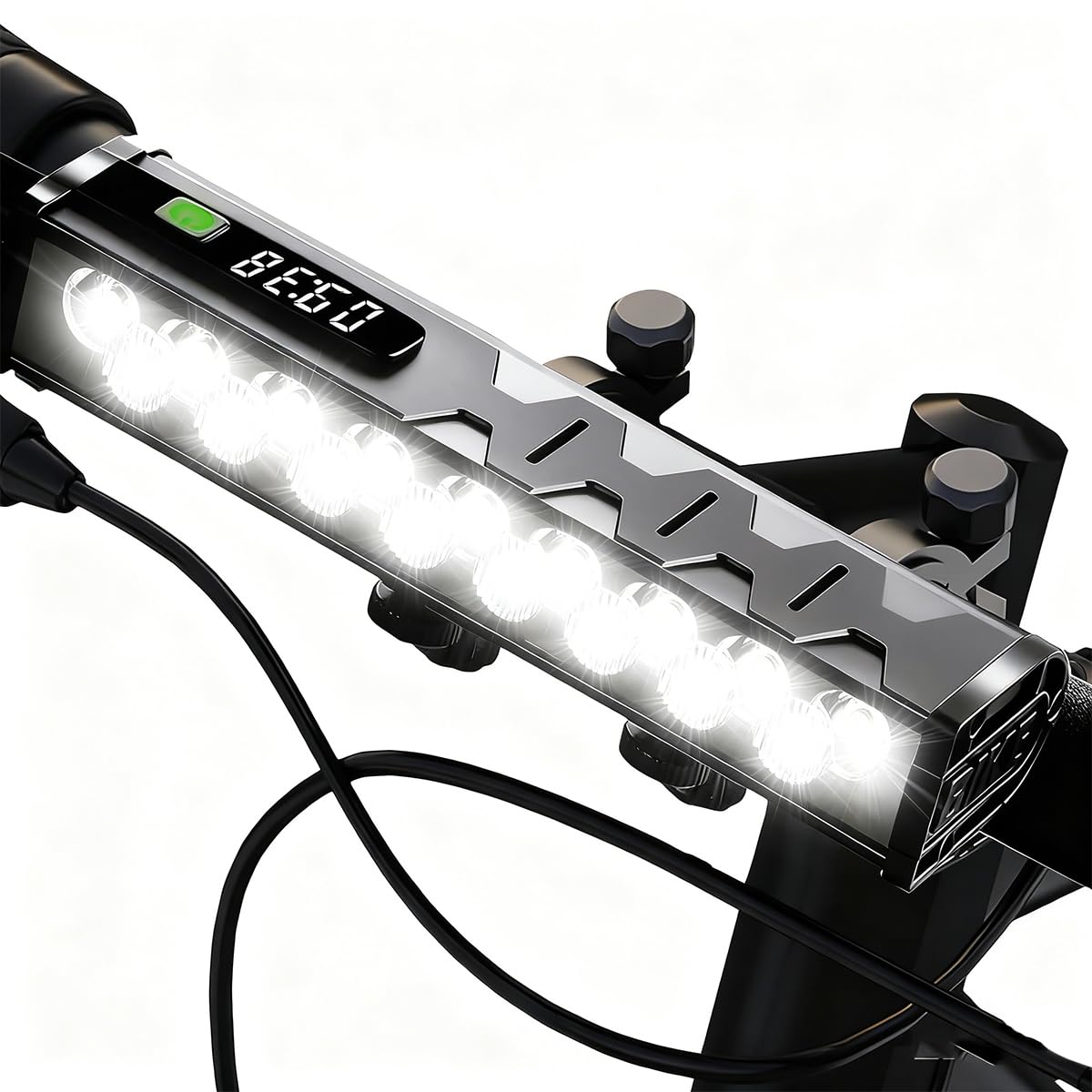 4800 Lumen Bike Lights, USB-C Rechargeable Bicycle Light, Super Bright Bike Lights for Night Riding, IP65 Waterproof Bicycle Headlight, for Commuters Adults and Children