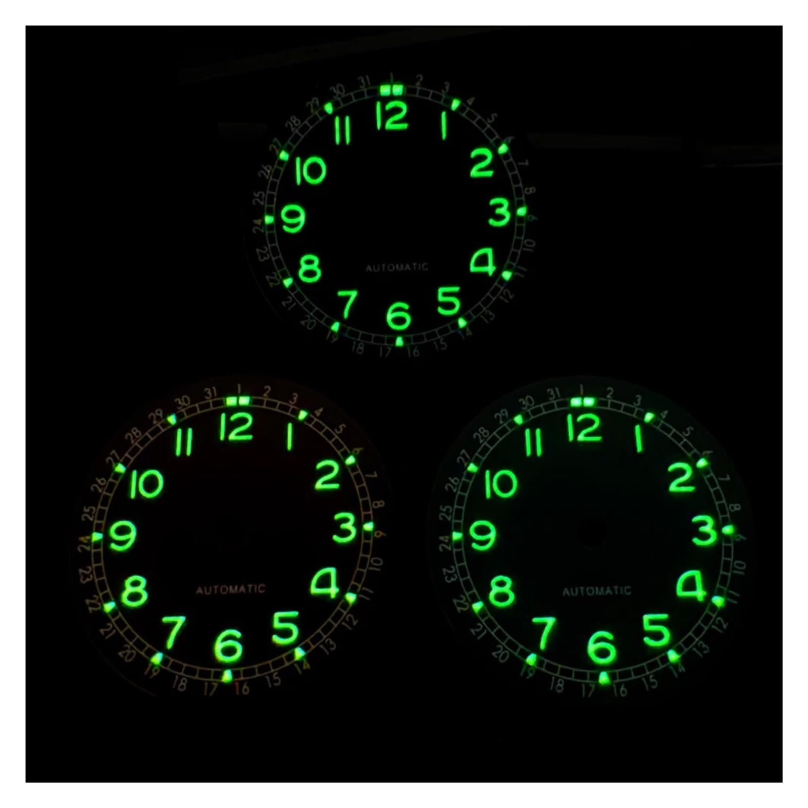 1 szt. 28,5 mm świecąca tarcza C3 SKX dla NH35A/NH34A