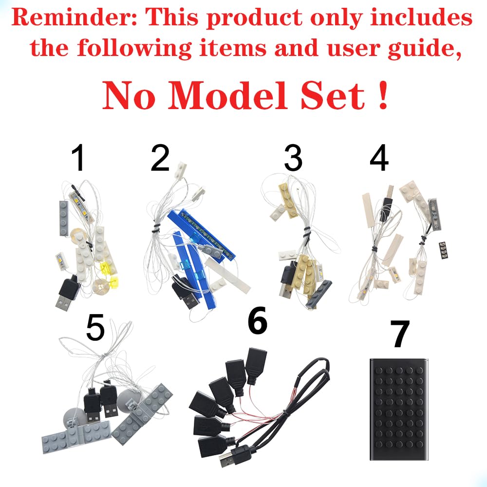 MENZAVA LED Light Set Compatible with LEGO 71040 The Disney Castle Disney Building Blocks Model - Model Set NOT Included - Image 3