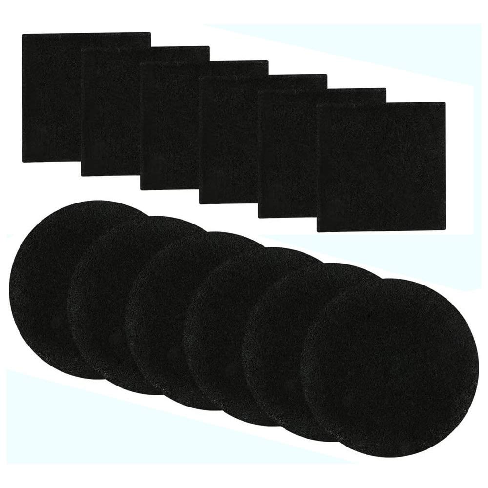Filtre à charbon actif pour poubelle à compost ronde ou carrée - Pack de 12