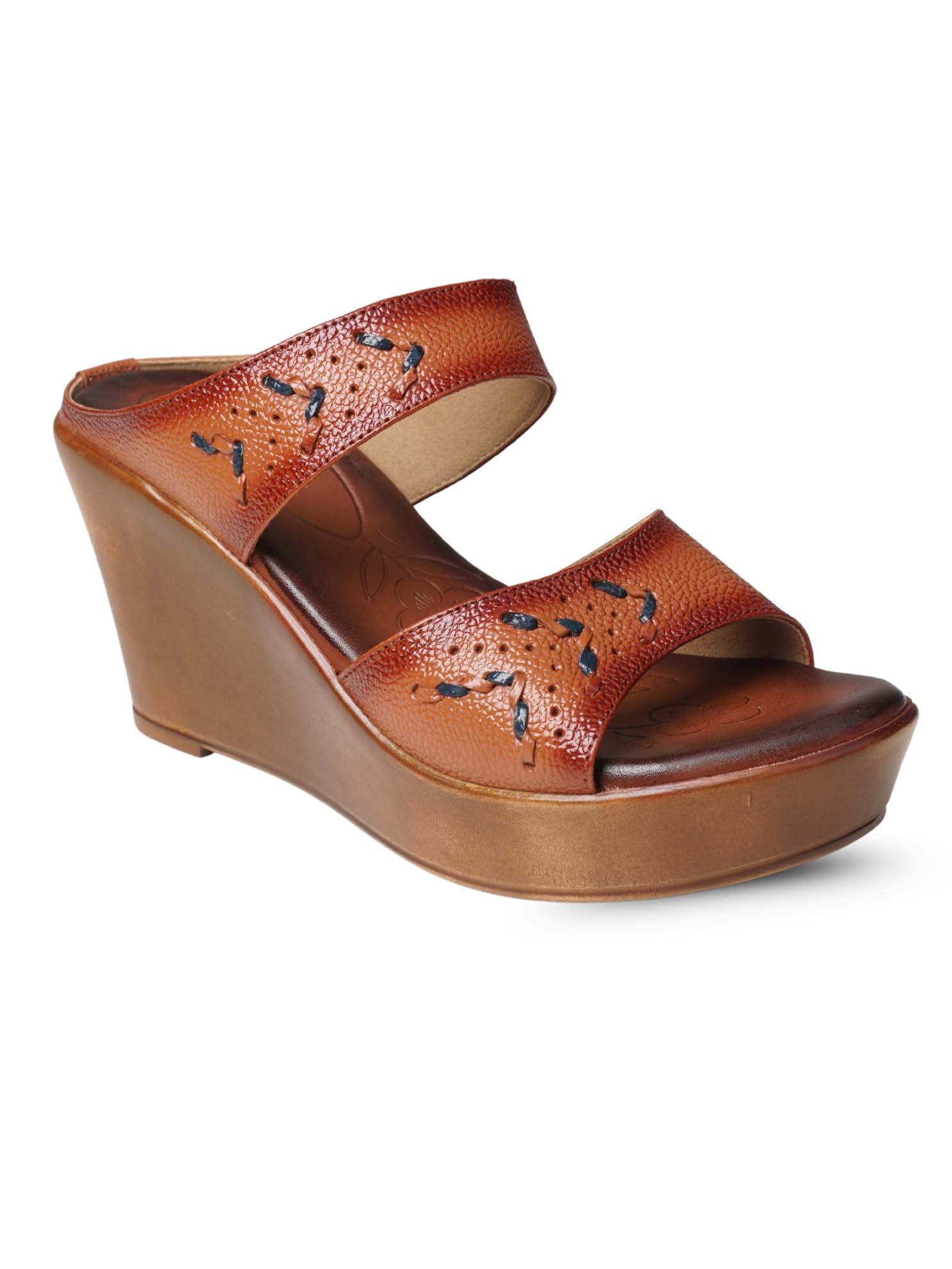 W-1207 Women's Genuine Leather Wedges Heel Sandals | Stylish Open-Toe, Cushioned Comfort | Durable & Trendy for Office, Party, Everyday Wear-image-20
