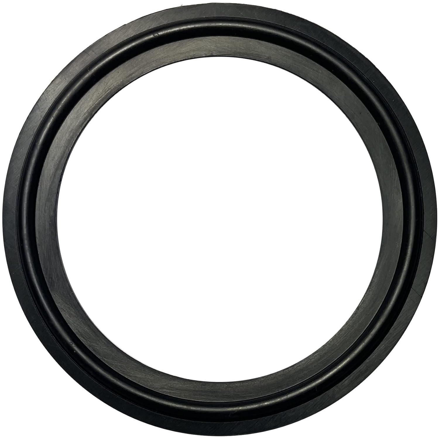 2" Sanitary Standard Tri-Clamp Gaskets (Pack of 5), Black FKM-VITON