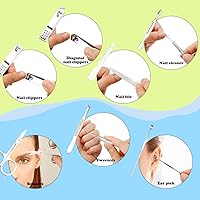 Vista 4 de Kit de manicura cortaúñas para hombres, herramientas de pedicura, cuidado personal, regalos para el día de San Valentín, cortador de uñas de metal