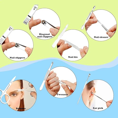 Miniatura 4 de Kit de manicura cortaúñas para hombres, herramientas de pedicura, cuidado personal, regalos para el día de San Valentín, cortador de uñas de metal