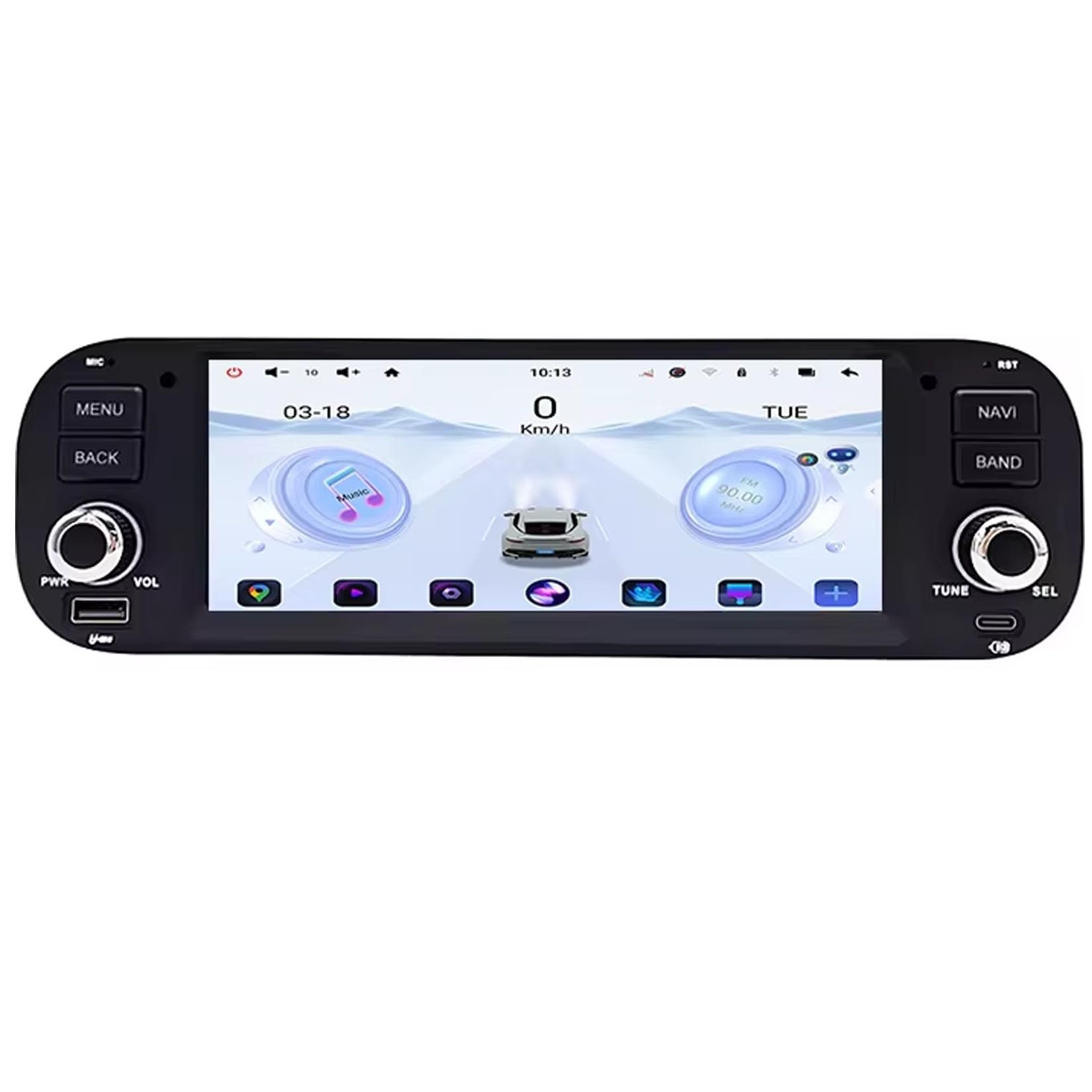 Do Fiat Panda2013-2020 GPS Navigation BT5.0 carplay