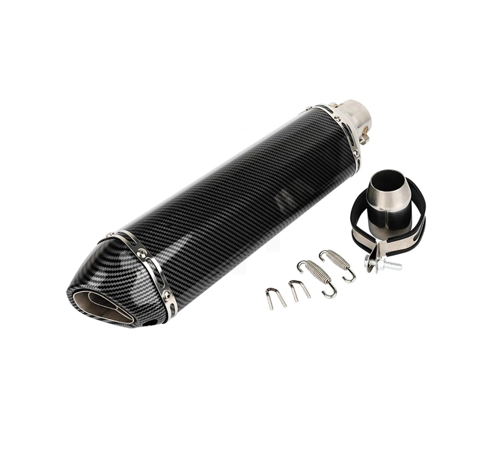 Pot d'échappement fibre carbone universel moto Pour MSX125 Silencieux Moto