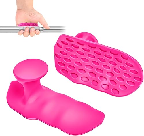 Guantes de gimnasio antideslizantes sin dedos, agarres de goma para levantamiento de pesas para hombres y mujeres, agarres de protección de palma