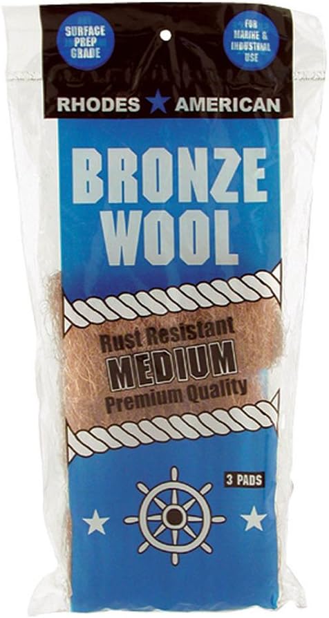 33873123019 Medium Grade Bronze Wool, 3 pad