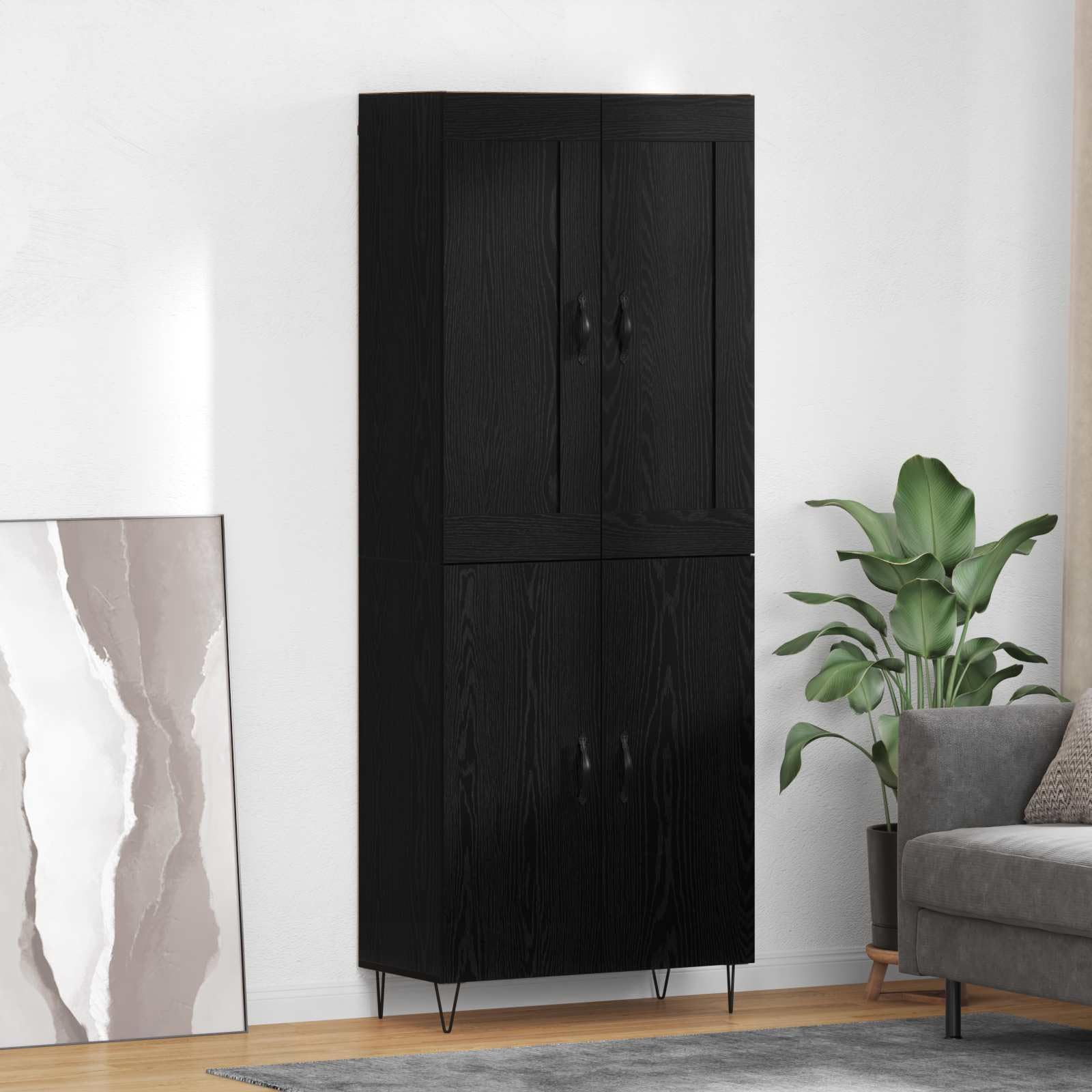 Aparador moderno de 180 cm para transformar el comedor con estilo roble negro