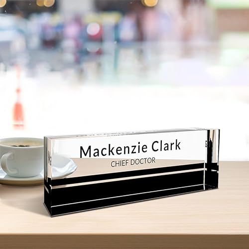 Placas de nombre personalizadas para escritorios, decoración de escritorio, regalos de escritorio personalizados, placa de nombre personalizada para