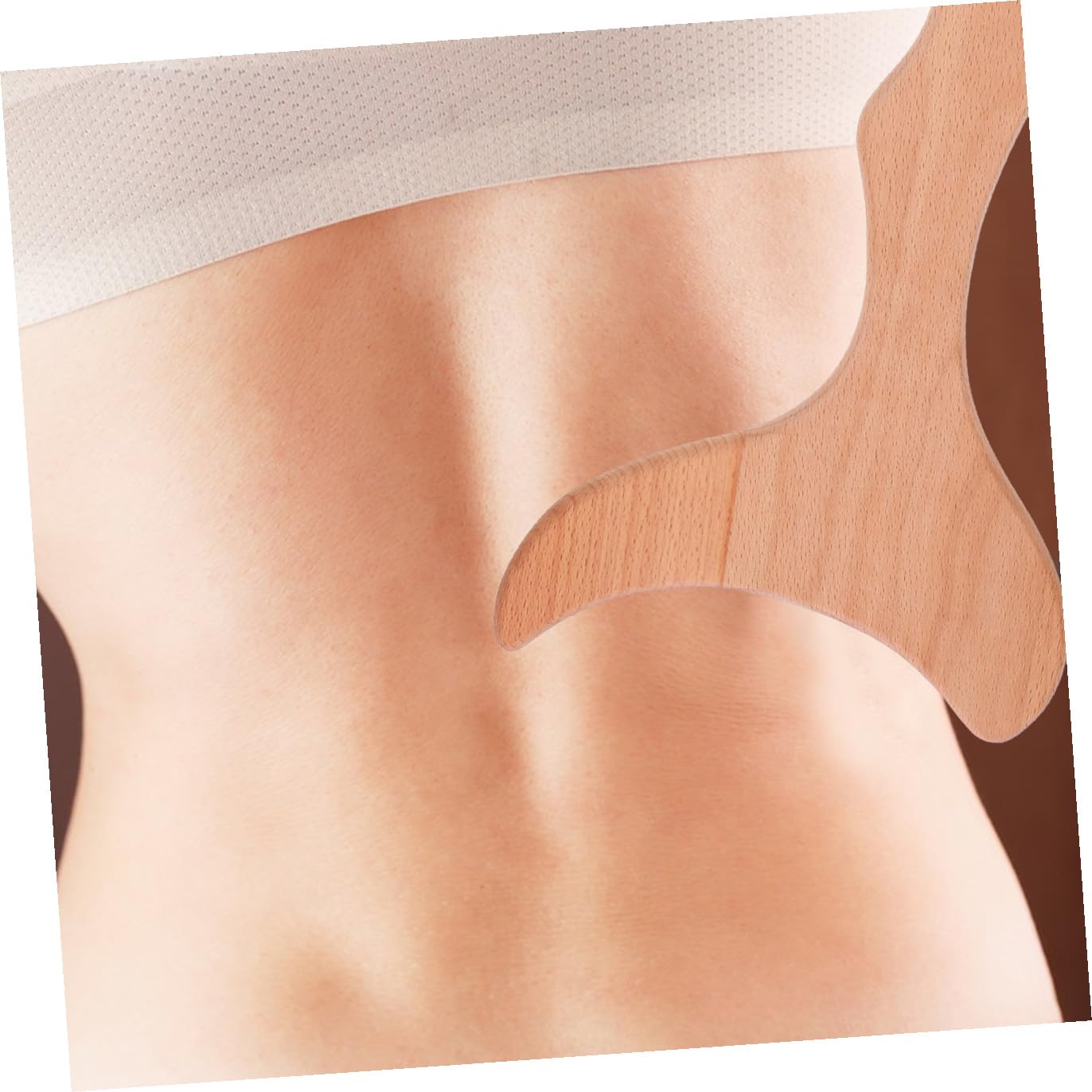 POPETPOP Massaggiatore in Legno Khaki Leggero per Massaggio Linfodrenante Design Speciale, Pratico e Facile da Trasportare per Rilassamento e Benessere