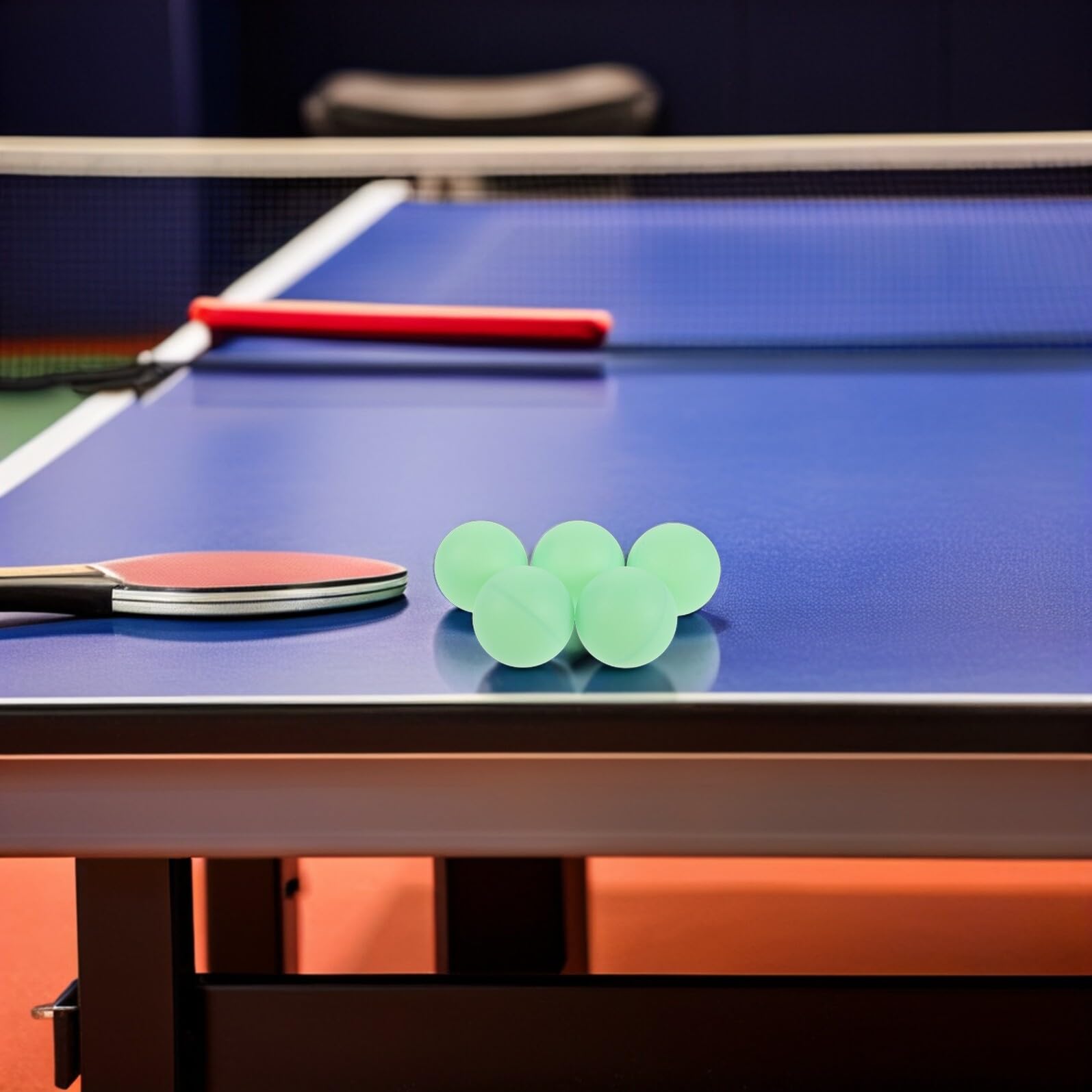 Hohopeti Balles de Ping-Pong Phosphorescentes 40mm Blanches, Lot de 20