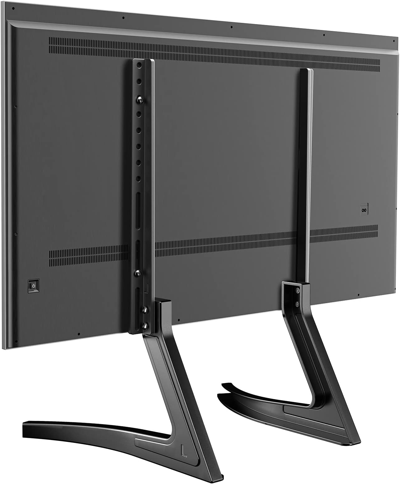 Perlegear TV wall mount for 23-70 inch TVs up to 50 kg, height-adjustable wall mount, television with quick tilt adjustment, TV mount 55 inch rotatable, max. VESA 400 x 400 mm