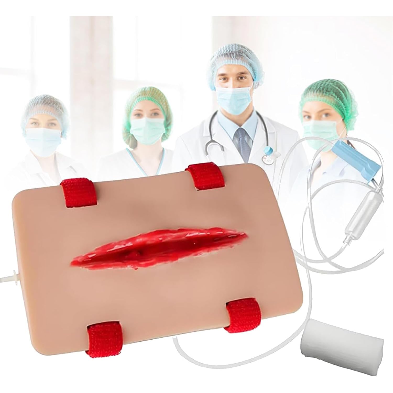 Modelo de simulación de traumatismos para practicar el tratamiento de heridas, modelo de entrenamiento en el uso de torniquetes, simula el vendaje de heridas con un kit de primeros auxilios, ejercicio