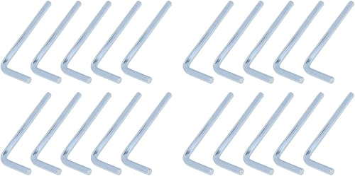 Miniatura 9 de Llave de llave hexagonal de 0.098 in en forma de L Herramienta de reparación de cabeza hexagonal 50pcs