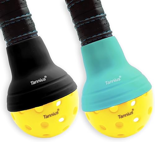 Pickleball Ball Retriever 2 unidades, se recoge fácilmente sin doblarse, protege tu espalda, se adapta a cualquier pala estándar, elástico y
