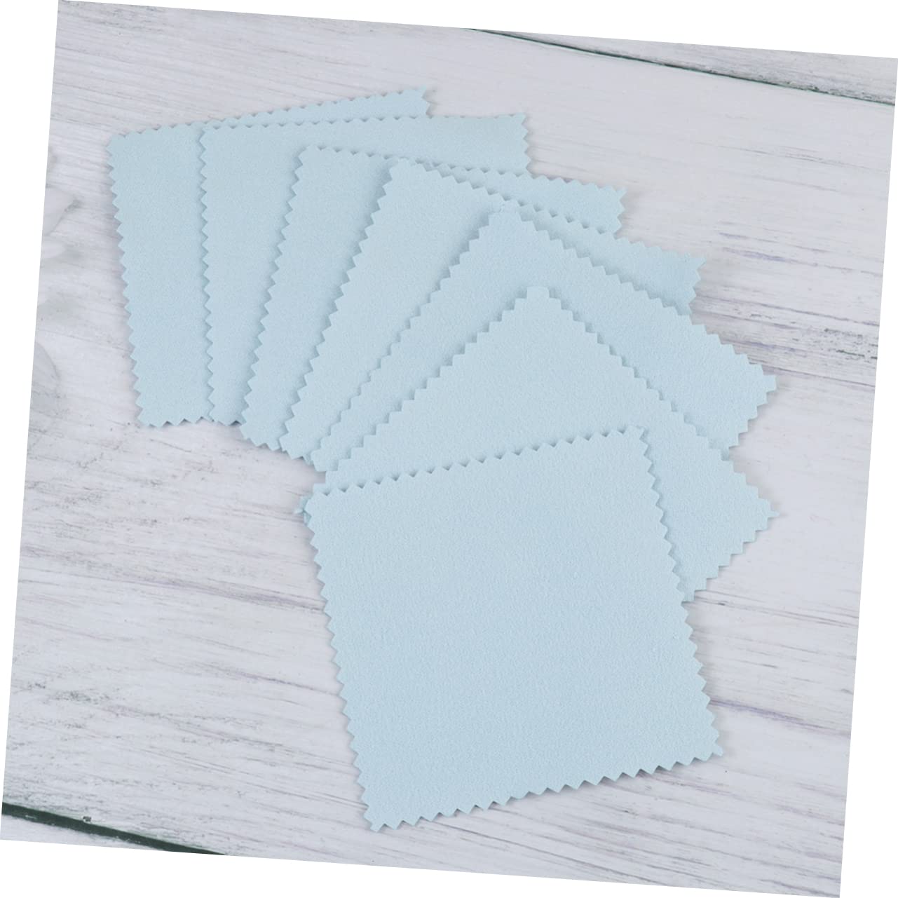 SHINEOFI 150 Stk silbernes Reinigungstuch handy putztücher glasreinigungstücher schmuckputztuch Poliertuch für Schmuck Schmuckputzlappen Auto Platin-Reinigungstuch Schmuck Wischtuch Blue