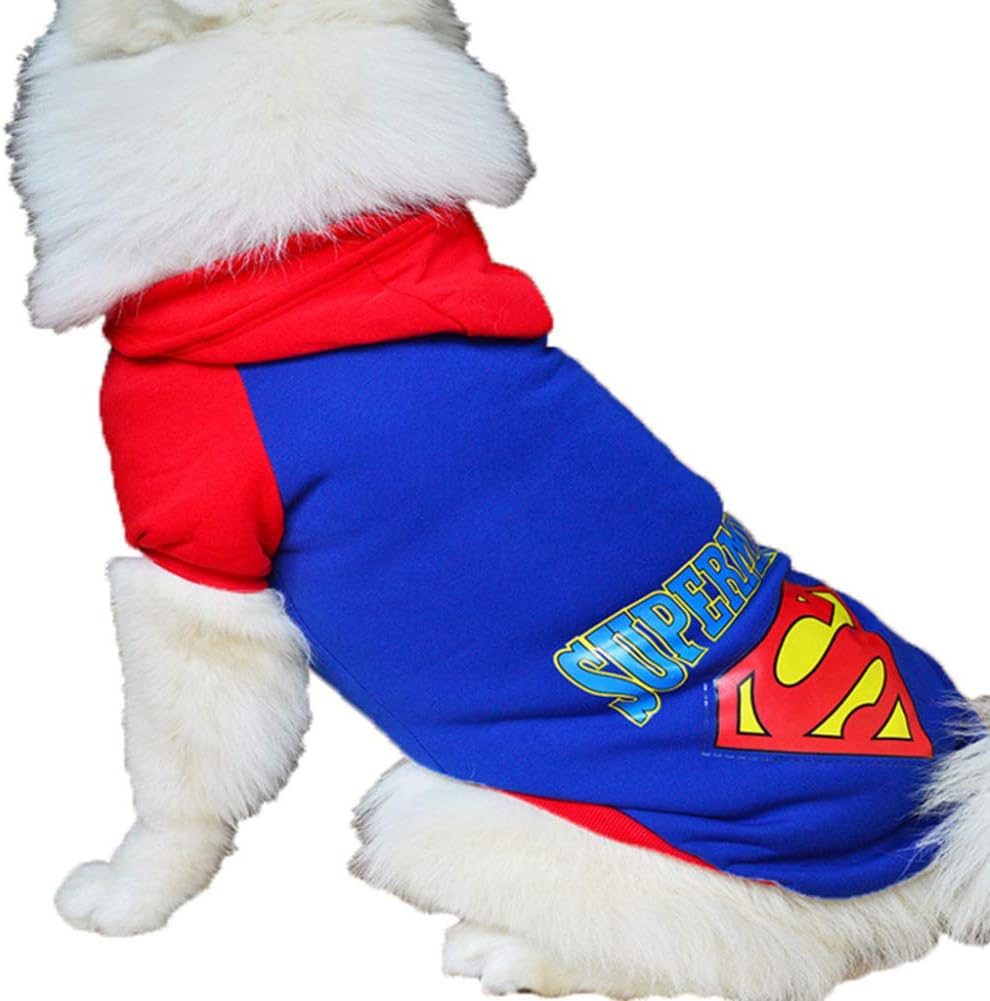 Big Dog Clothes Big Dog Sweater Superman Batman Sweater Autumn And Winter Dog Clothes Golden Retriever Pet Clothesblack_5XL