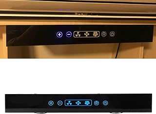 Campana Extractora Interior RV, Campana Extractora de Cocina de 12 V, 3 Velocidades Ajustables con Luz LED de Pantalla Táctil para Cocina de Caravana RV