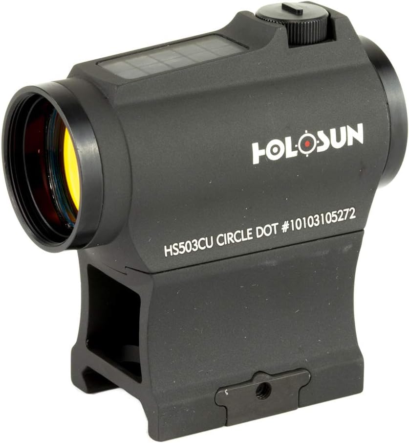 HOLOSUN HS503CU, Paralow Red Dot Sight 1X, 2 MOA Dot & 65 MOA Circle, Matte Black