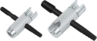 NOVINO Grease Zerk Fitting Tools Fits 1/4"-28 SAE,1/8"-NPT, M10x1 M8x1 and Grease Zerk Fittings with hex Size 3/8" 5/16" 7/16",Multi-Tool for Remove Install Rethread Damaged Broken Zerk Grease Fitting