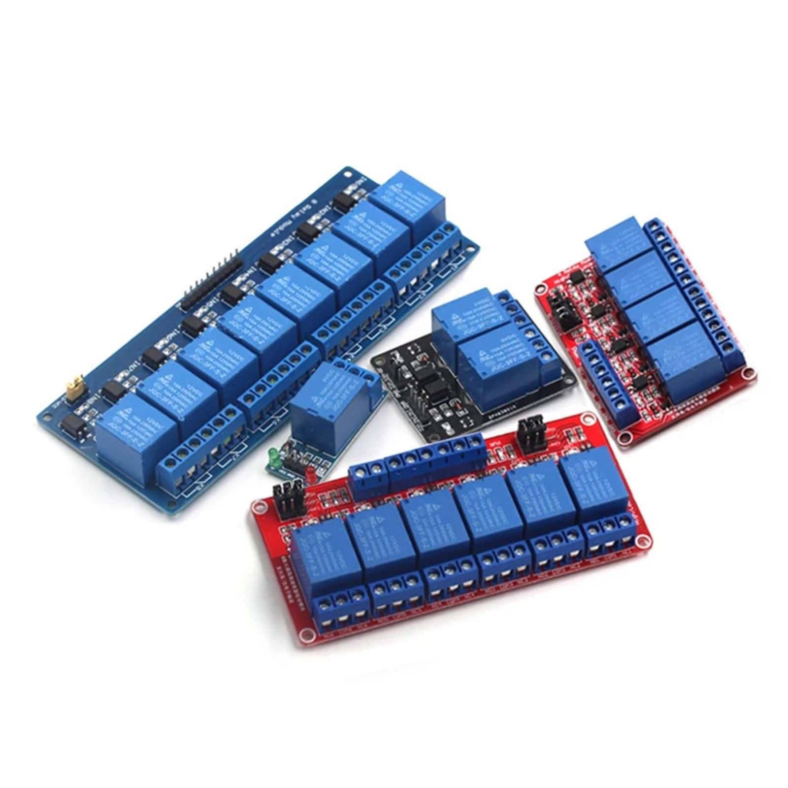 High/Low-Level-Trigger-Relaismodul, 1/2/4/6/8 Kanal, 5 V, 12 V, 24 V, intelligentes Heimsteuermodul, mit Optokoppler-Isolationsausgang(1 Channel 3.3V red)