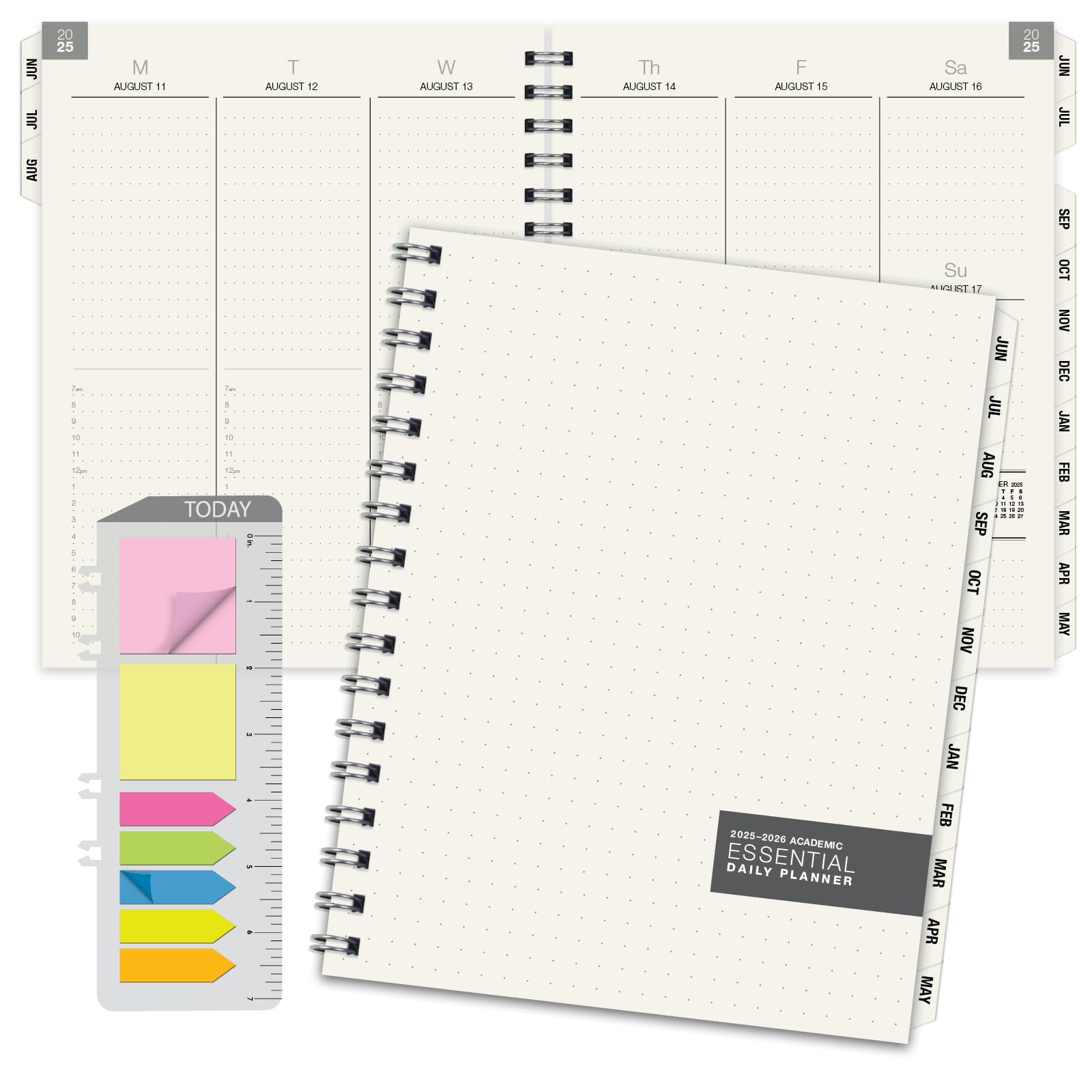 Global Printed Products Essential 8.5"x11" Monthly & Weekly 2025-2026 Planner - (8.5" x 11" - June 2025 Through July 2026)