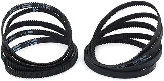 ARQQ GT2 Timing Belt Length 200mm Wide 6mm Closed Loop Rubber Belt for CNC 3D Printer (Pack of 10pcs) (200mm)
