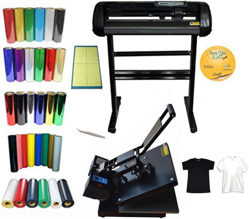 24" Cutter Plotter 15x15 Heat Press T-Shirt Heat Transfer Vinyl Weeding Tool KIT