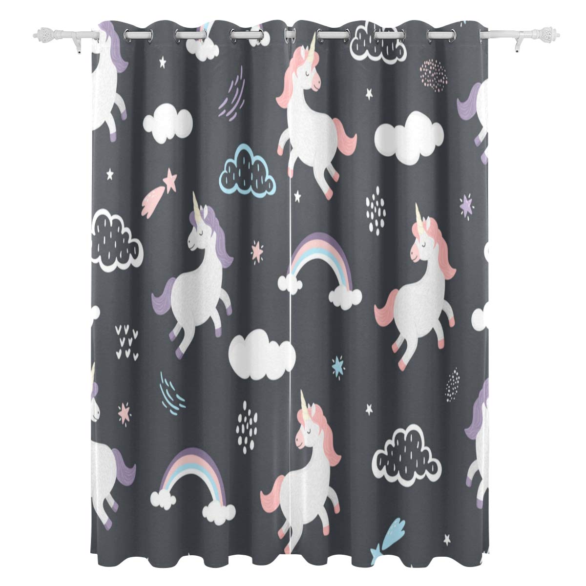 Amazon.de: Maison Beige Ivory 2x(145x250cm) Ösen Vorhangset