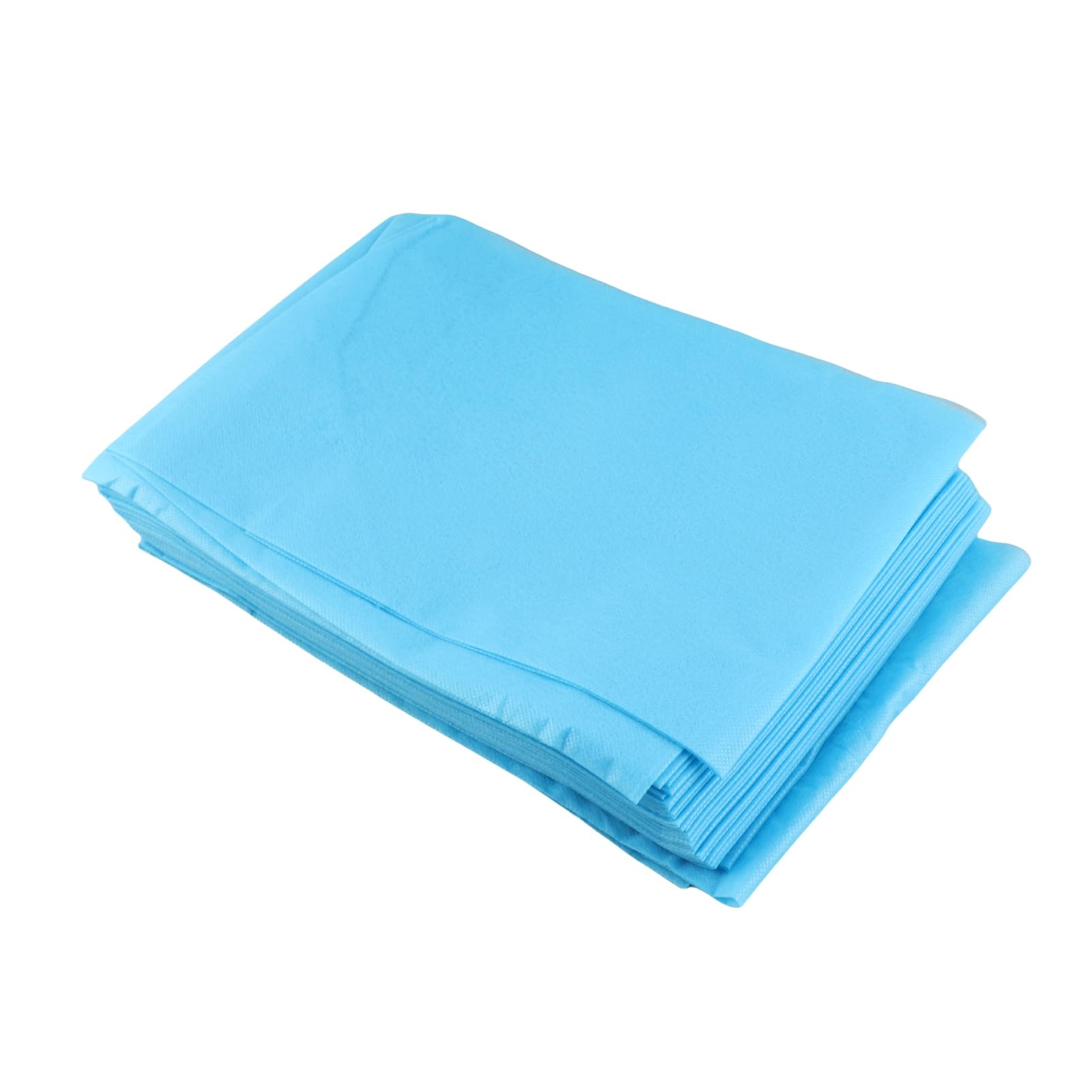 Jelquix 10 Pcs Non-Woven Disposable Bed Sheet for Massage and Beauty Treatments, Soft Cottony Feel, 180 * 80cm, (Blue)