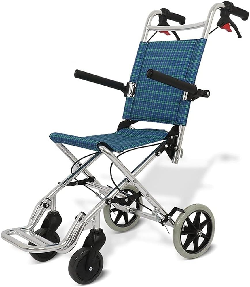 Folding Wheelchair Foldable Transport Wheelchair for