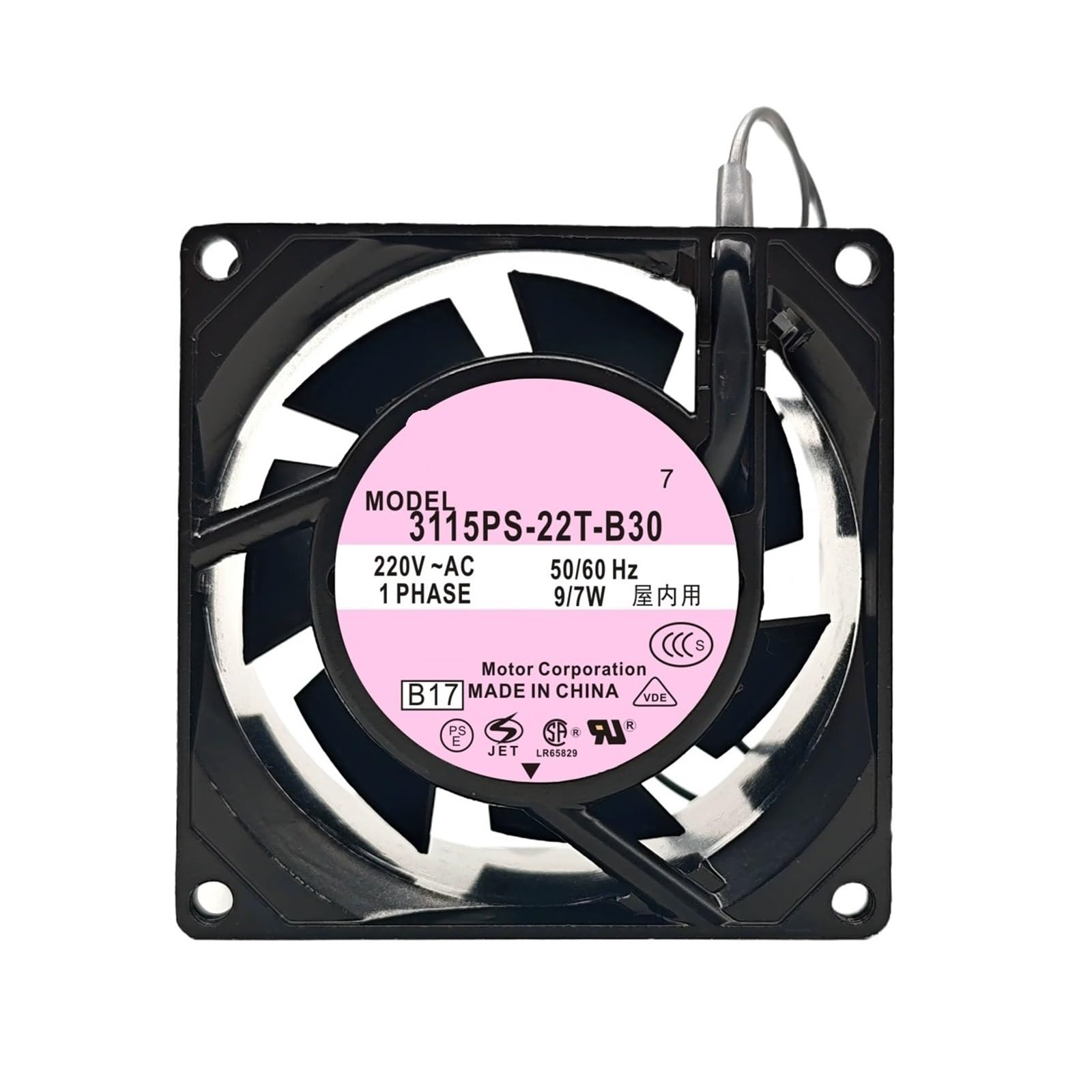 Vdoqtljt One Color 3115Ps-22T-B30 220Vac 9/7W 8038 80X80x38mm Cooling Fan