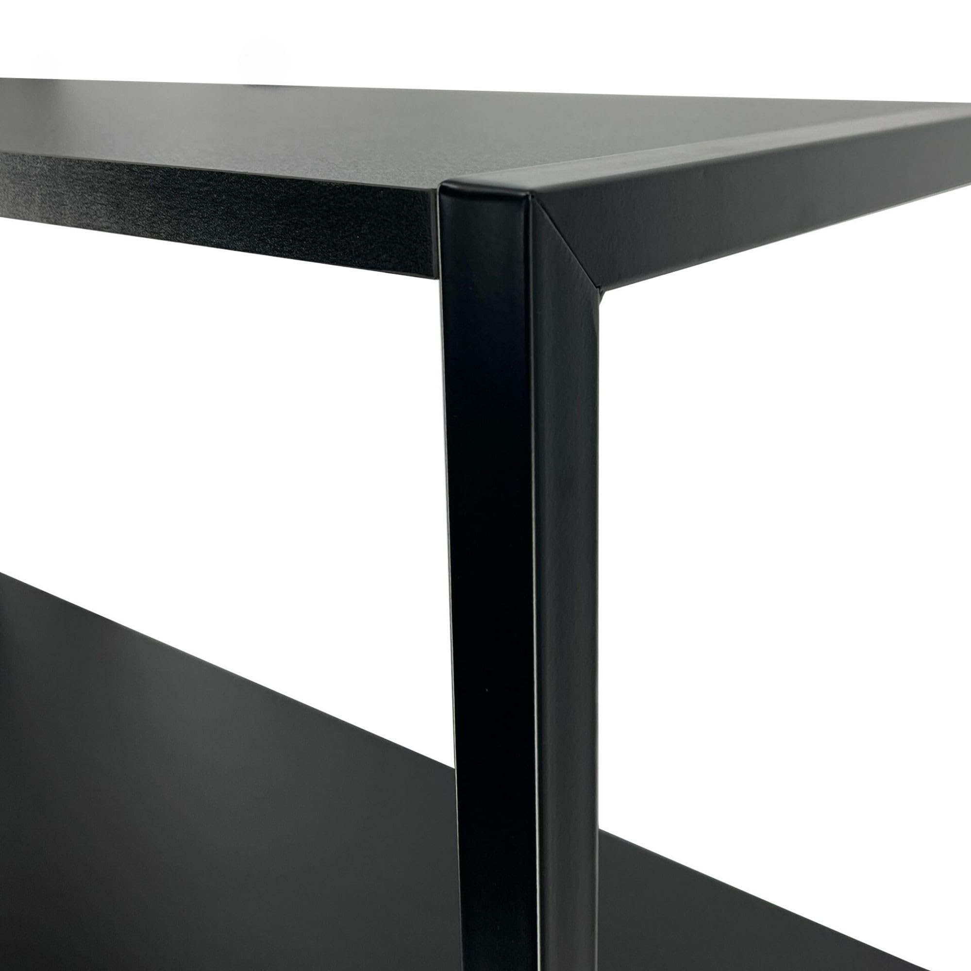 AKORD Libreria Industrial Style a 6 Ripiani 80 cm | Libreria Ferro e Legno | Aperto | Struttura a Scaletta | Scaffali autoportanti per Ufficio, Cucina, Bagni, Soggiorni | Biblioteca Nero