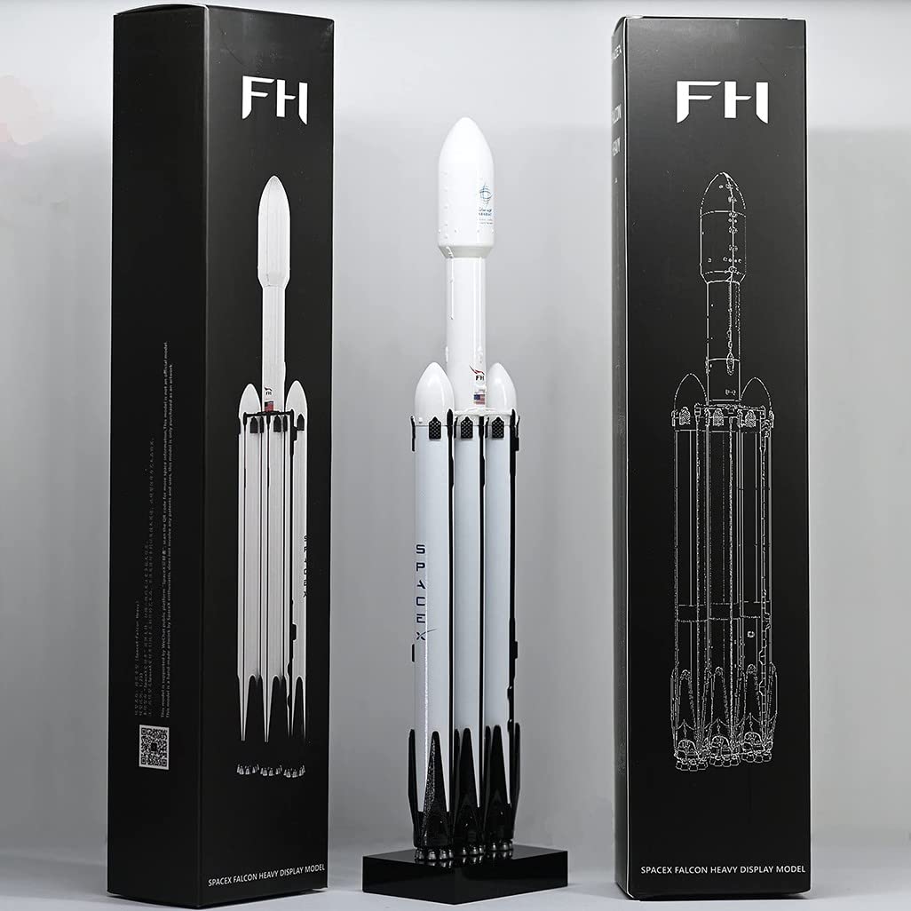 Modello Razzo della Serie Falcon 3PCS, Simulazione 1:233 Modello Razzo Spaziale Falcon 9, Starship Rocket Modello, Un Regalo Gli Appassionati Aerospaziale